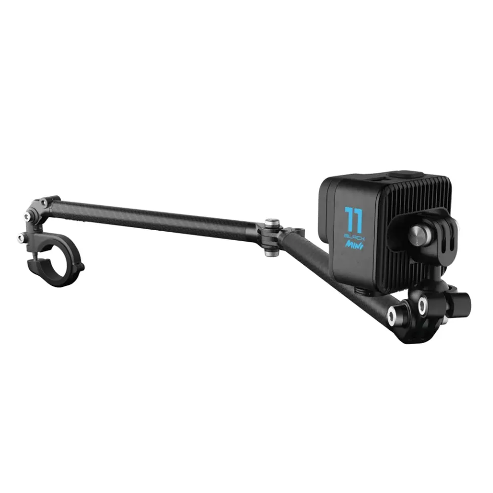 GoPro Carbon Fiber Boom   Handle Bar Mount with 10" to 21" Extension Arms and 360 Degree Ball Joint for Action Cameras and Vlogging | AEXTM-011