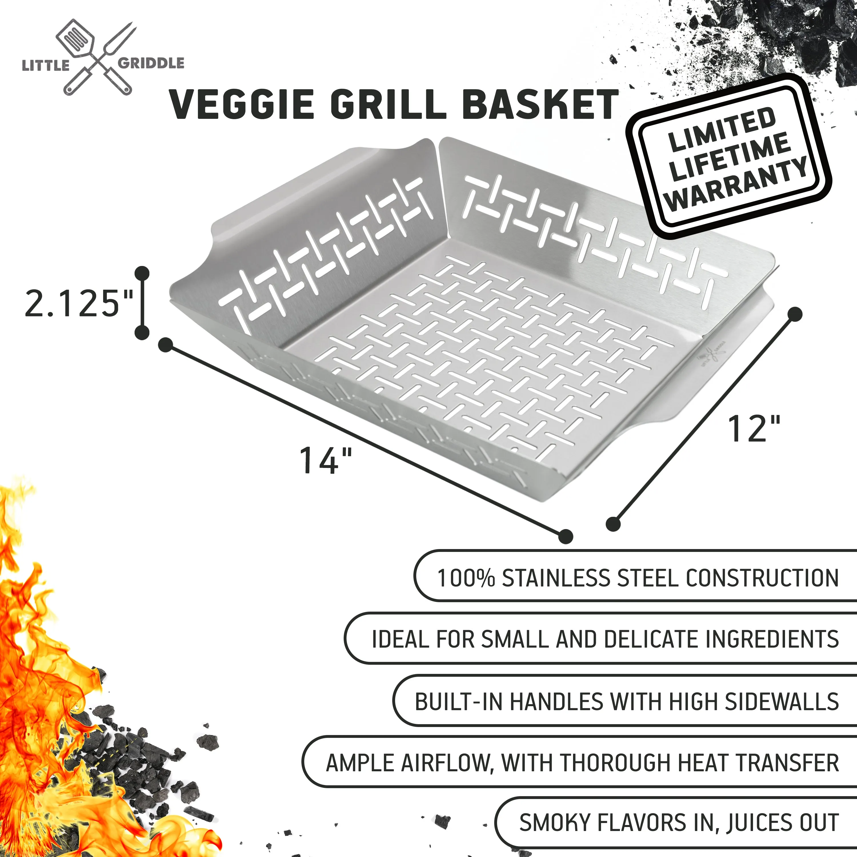 Grill Pan and Vegetable Basket Set