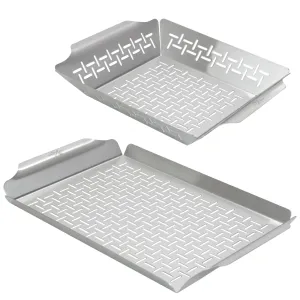 Grill Pan and Vegetable Basket Set