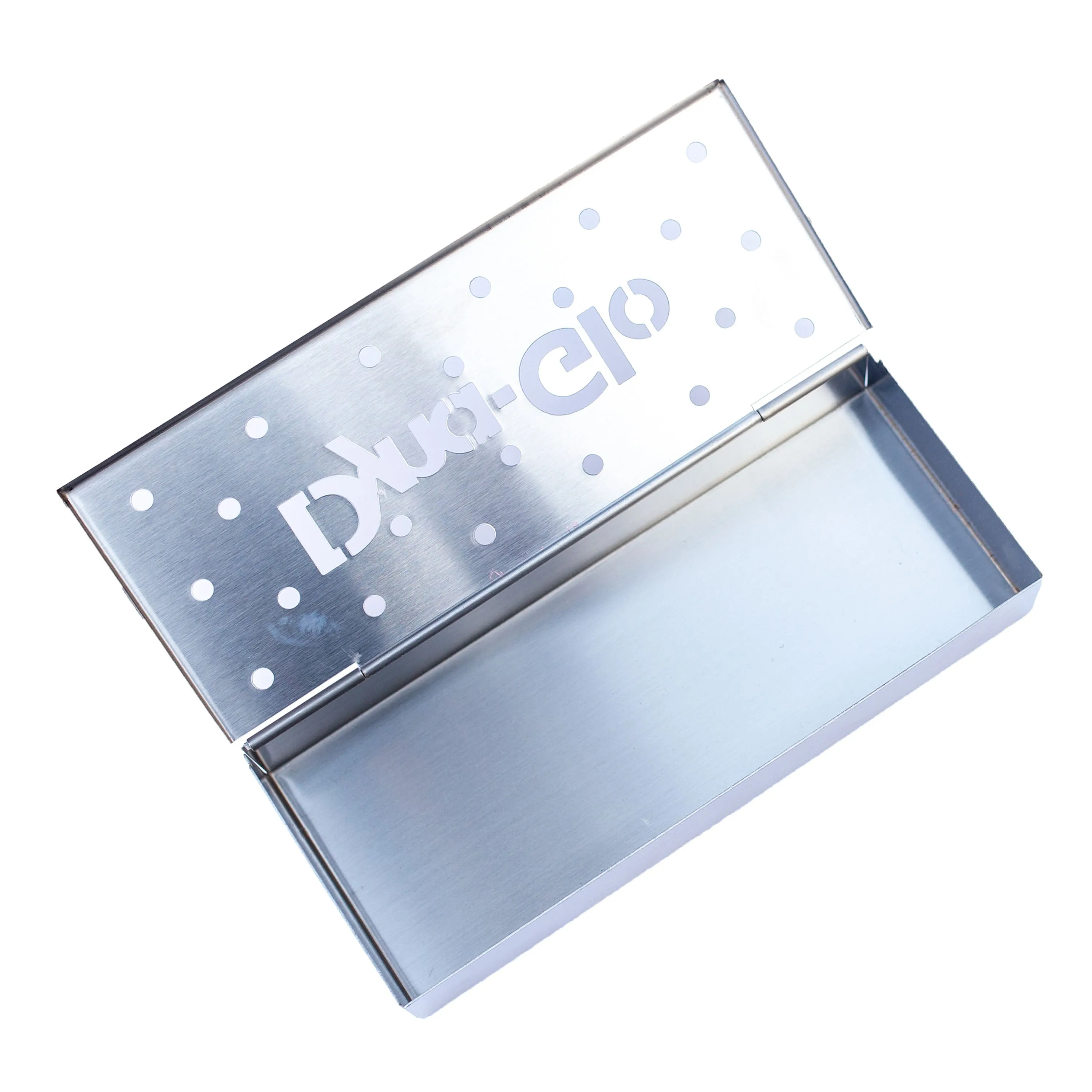 Hinged Stainless Steel Wood Chip Smoker Box