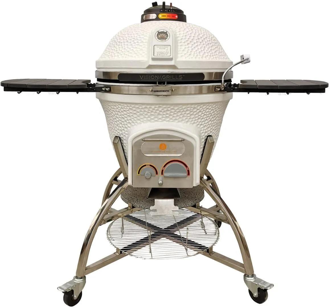 Icon Grills XD702 Maxis White Kamado Charcoal Grill CGXD702WMAXIS