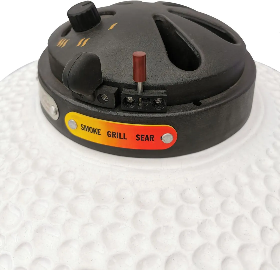Icon Grills XD702 Maxis White Kamado Charcoal Grill CGXD702WMAXIS