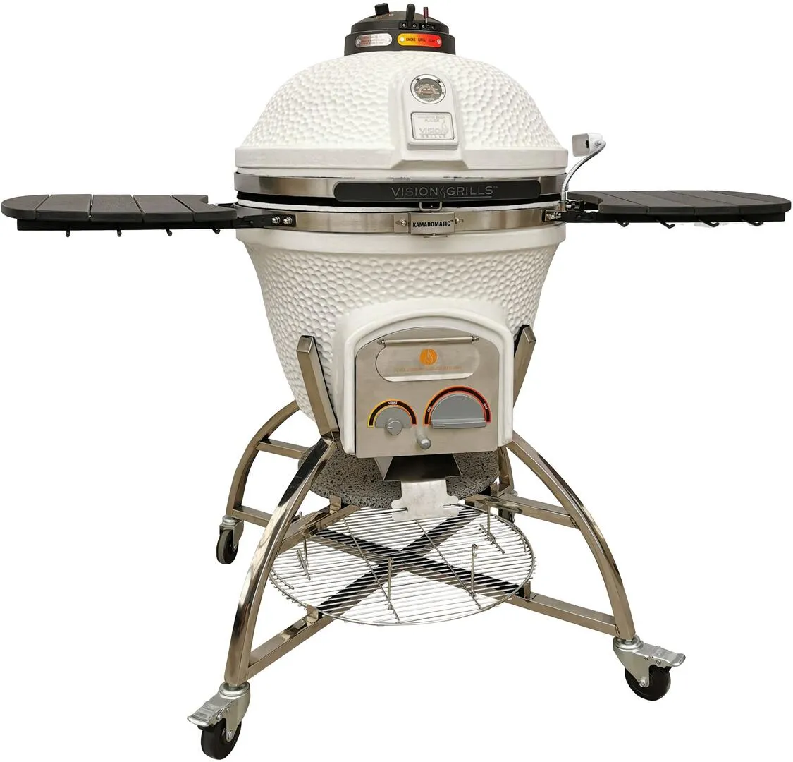Icon Grills XD702 Maxis White Kamado Charcoal Grill CGXD702WMAXIS