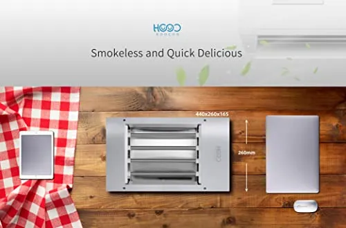 Indoor Barbecue Electric Grill, Indoor Smokeless Grill Stainless Steel Commercial and Family use Griddle Korean BBQ Grill, Suit for Cafe Restaurant Camping Party Buffet 120V,1800W