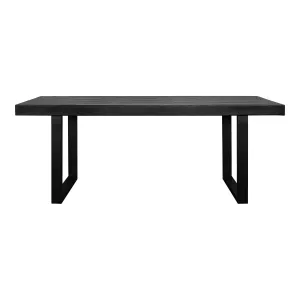 Jedrik - Outdoor Dining Table Large - Black - Concrete