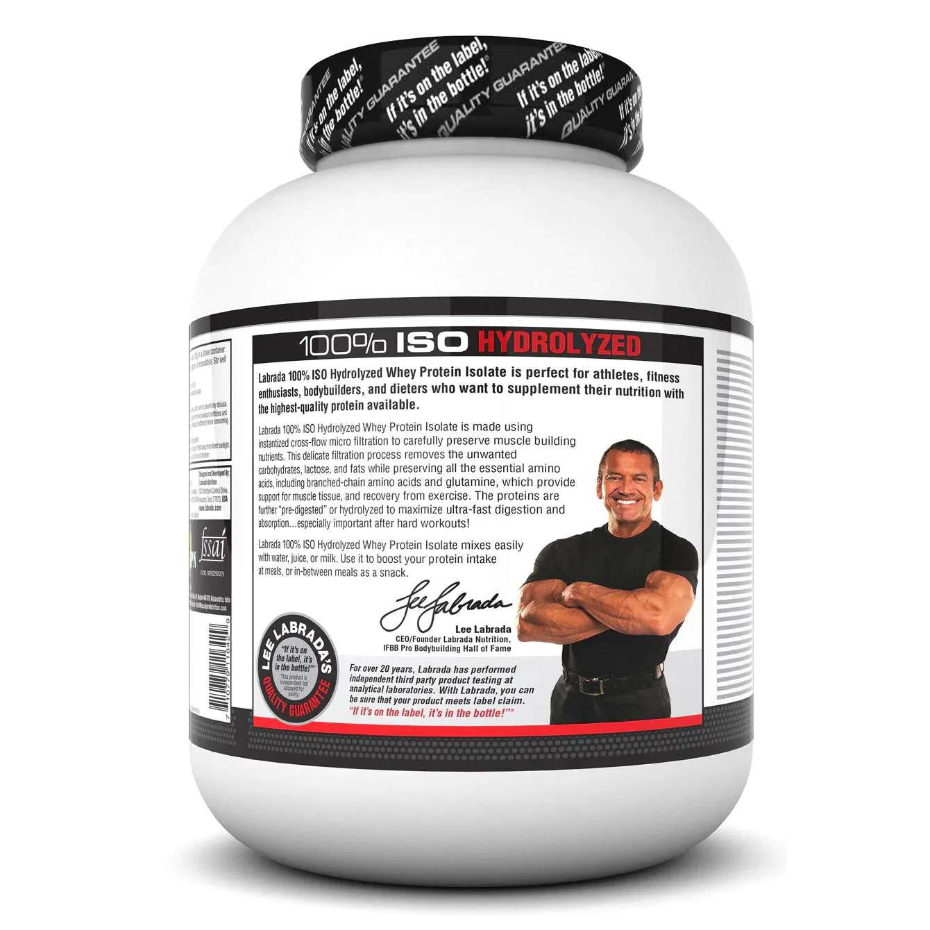 Labrada 100% ISO HYDROLYZED Isolate Whey Protein - (Vanilla)