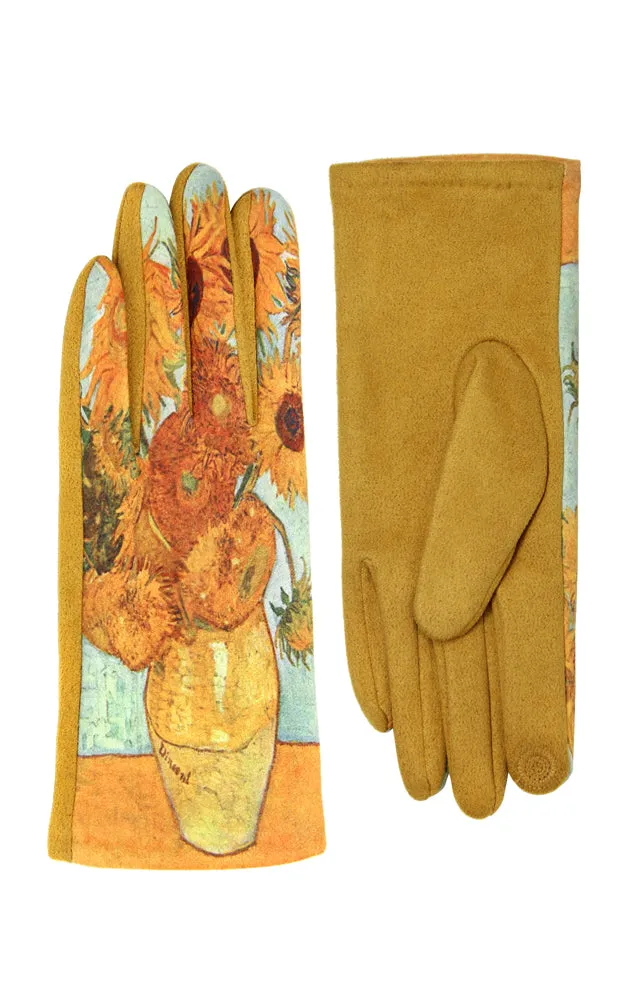 LOG160 Painting Inspired Pattern Screen Touch Gloves (12prs Pack)