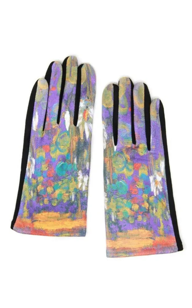 LOG160 Painting Inspired Pattern Screen Touch Gloves (12prs Pack)