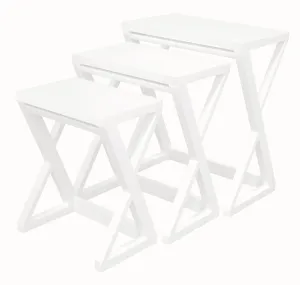 Manhattan Nesting Table - Set of 3 (White)