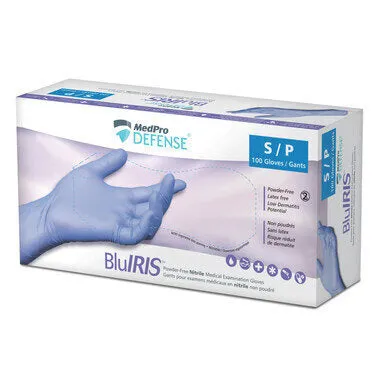 MedPro Defense BluIRIS Nitrile Powder-Free Exam Gloves