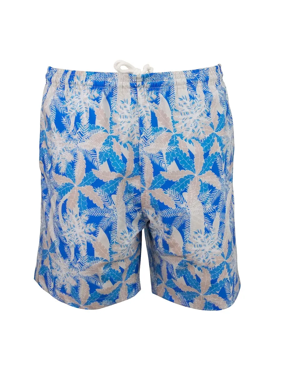 Men's Print Swim Trunk - Leaf Canopy
