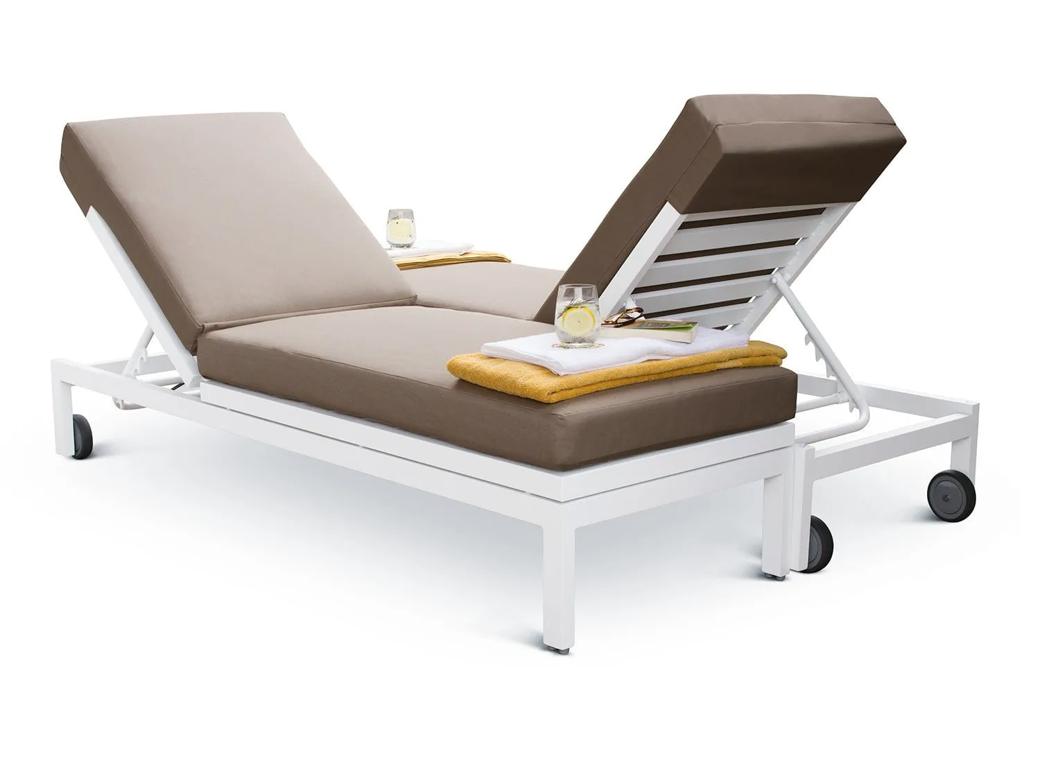 Minimo Sunbrella Fabric Contemporary Double Sun Lounger *Pre Order*