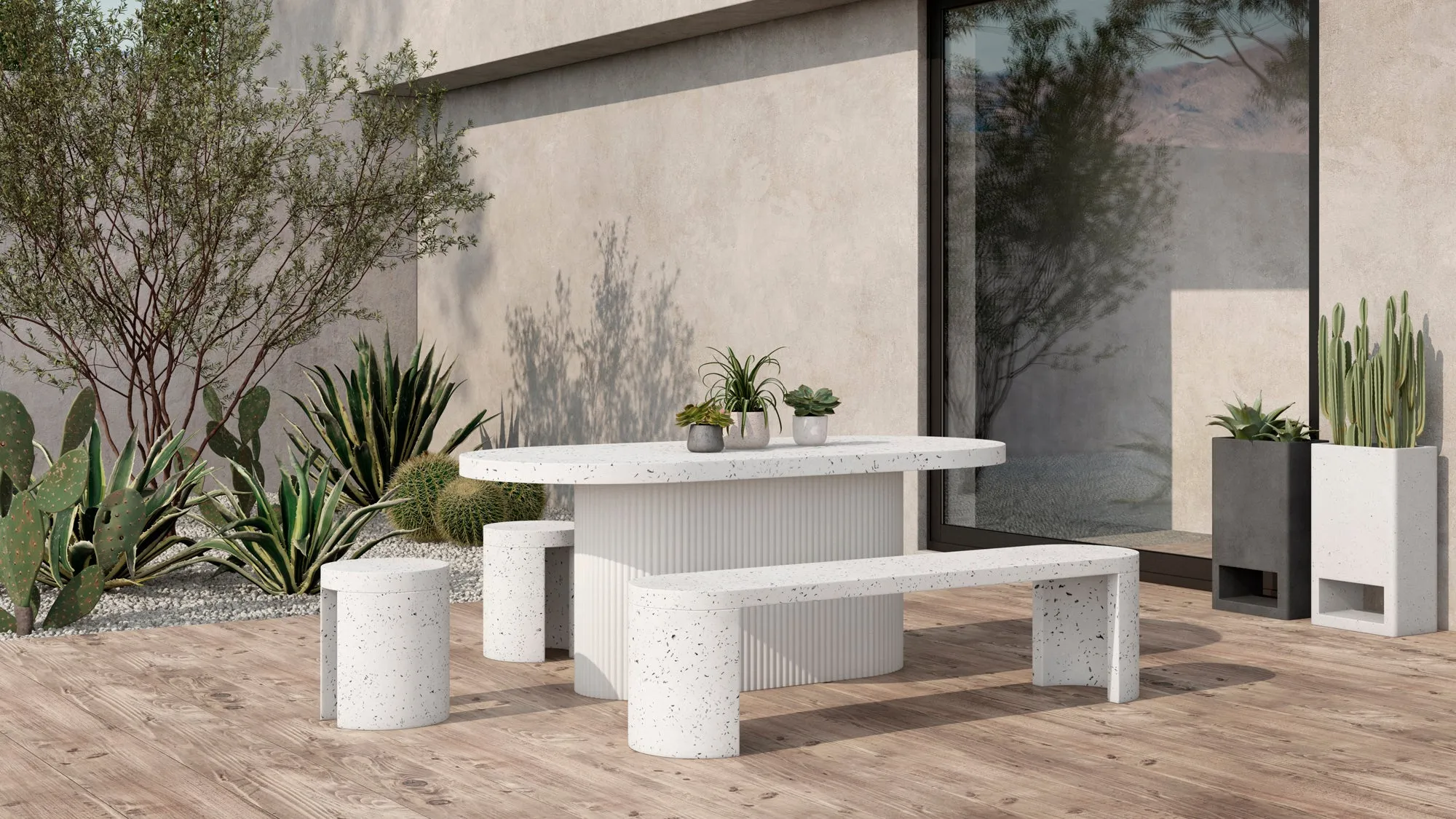Moe's Home 79" Lyon Outdoor Dining Table