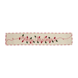 Mud Pie Light-Up Merry Christmas Runner