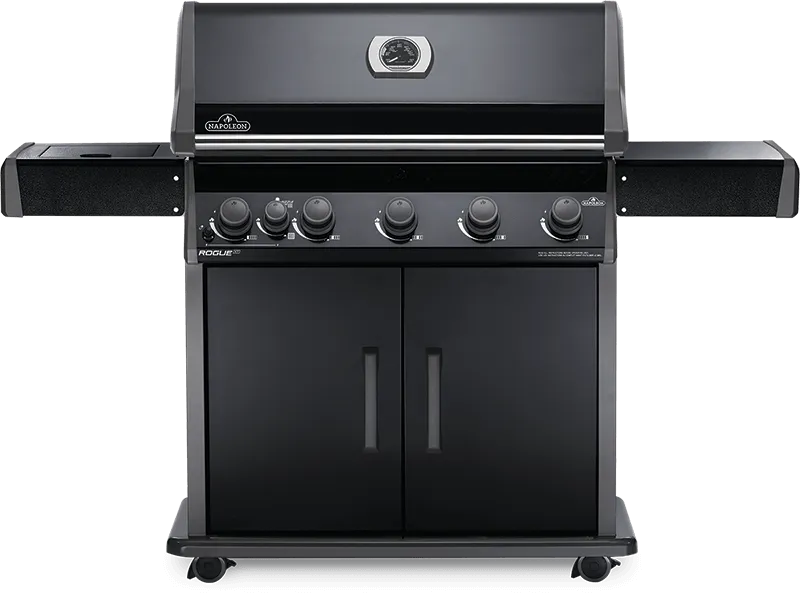 Napoleon Rogue® XT Black Gas Grill with Infrared Side Burner - RXT625SIBPK-1