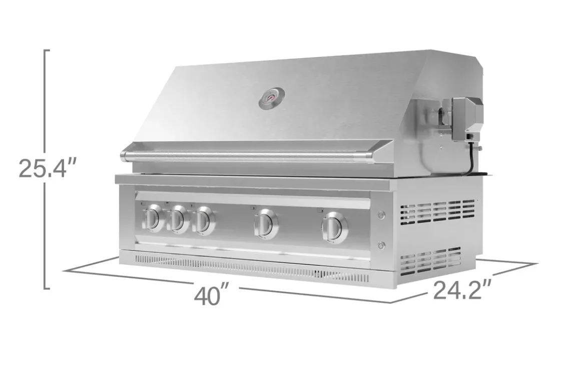 Newage Products 40-inch Outdoor Kitchen Stainless Steel Platinum Grill (Propane) - 66911
