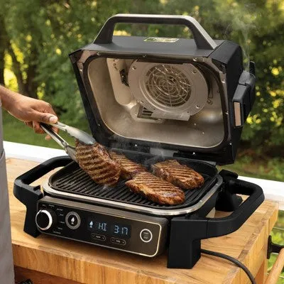 Open Box - Ninja OG701TGT 7-in-1 Master Woodfire Outdoor Grill and Smoker - Black