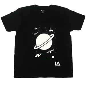 Outer Space Glow In The Dark Black T-shirt