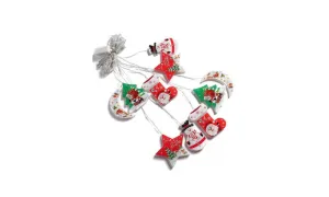 Painted Christmas Curtain Lights