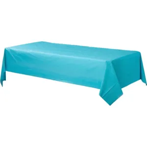 Plastic Rectangular Tablecover Caribbean Blue