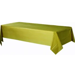 Plastic Rectangular Tablecover Gold Sparkle
