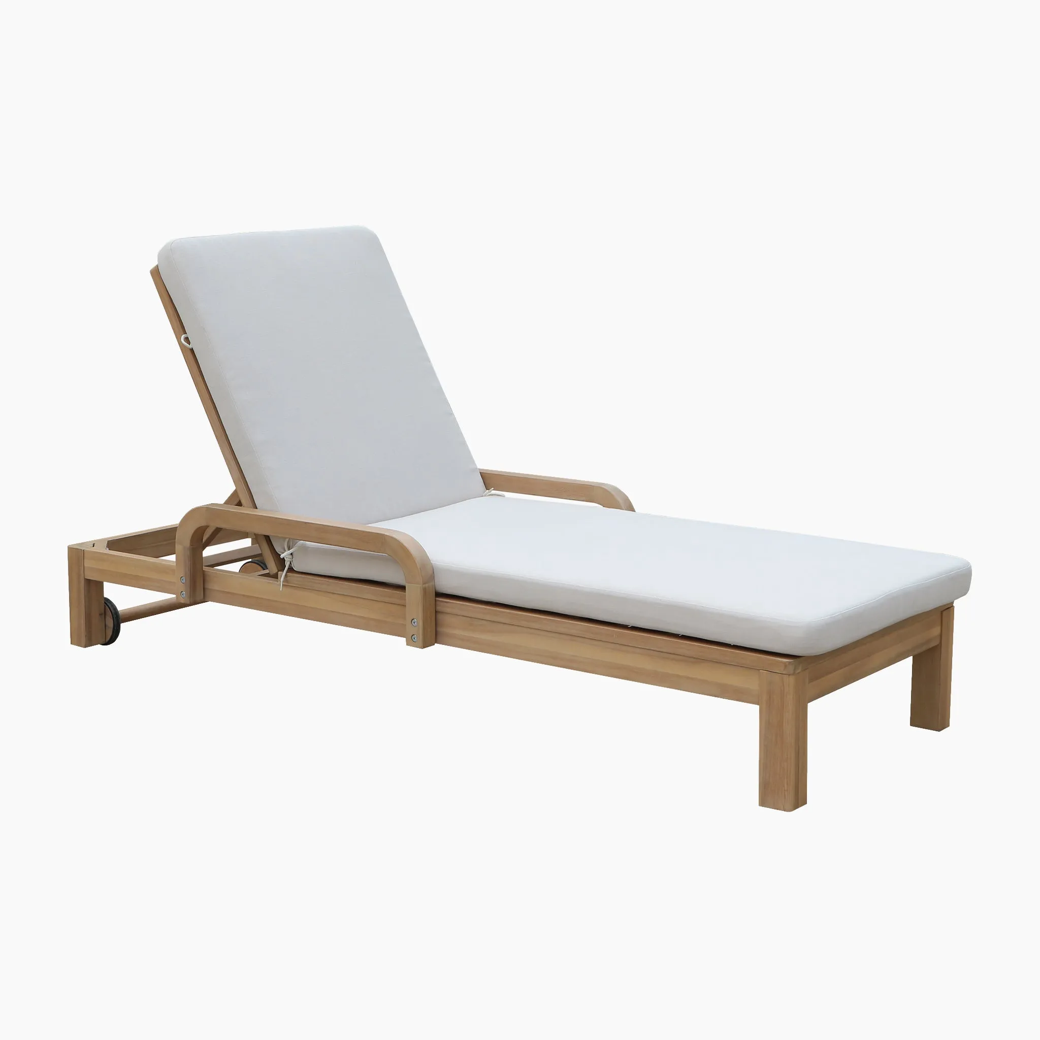 Quay Sun Lounger In Linen