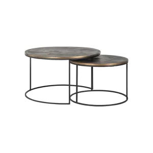 Richmond Interiors Tulum Coffee Tables – Set of 2 – Excess Stock
