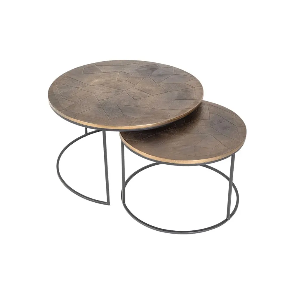 Richmond Interiors Tulum Coffee Tables – Set of 2 – Excess Stock