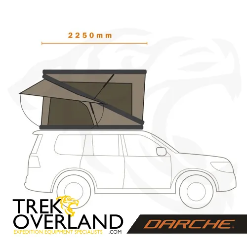 Ridgeback Highrize 1550 Hard Shell Roof Top Tent - Darche - T050801567