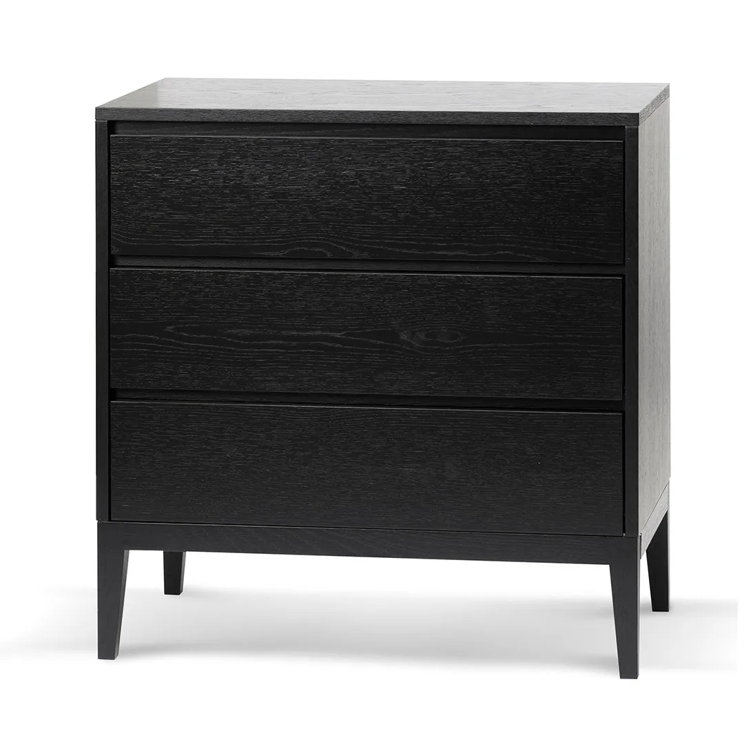 Socorro 3 Drawers Dresser Unit - Black Oak