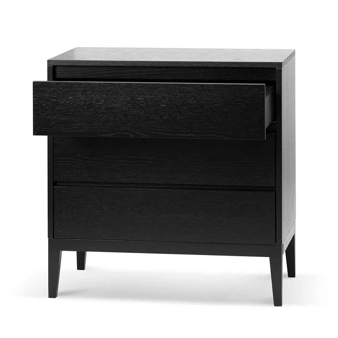 Socorro 3 Drawers Dresser Unit - Black Oak