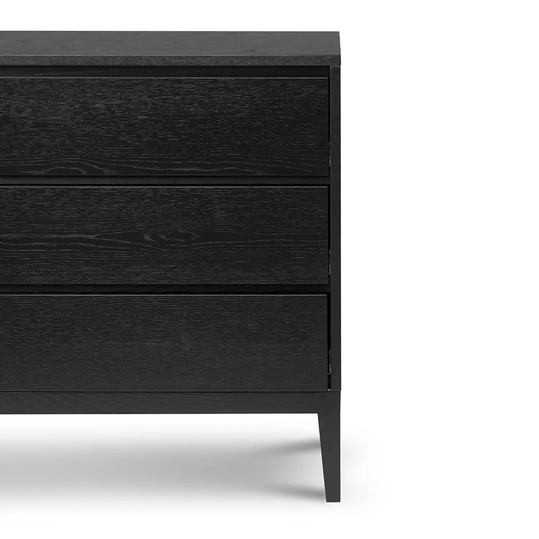 Socorro 3 Drawers Dresser Unit - Black Oak