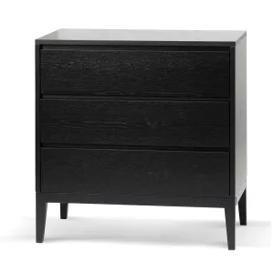 Socorro 3 Drawers Dresser Unit - Black Oak