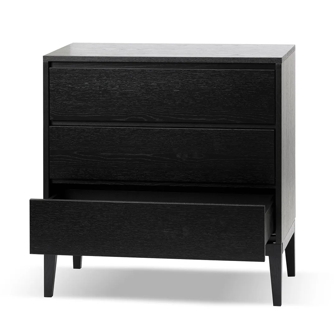 Socorro 3 Drawers Dresser Unit - Black Oak