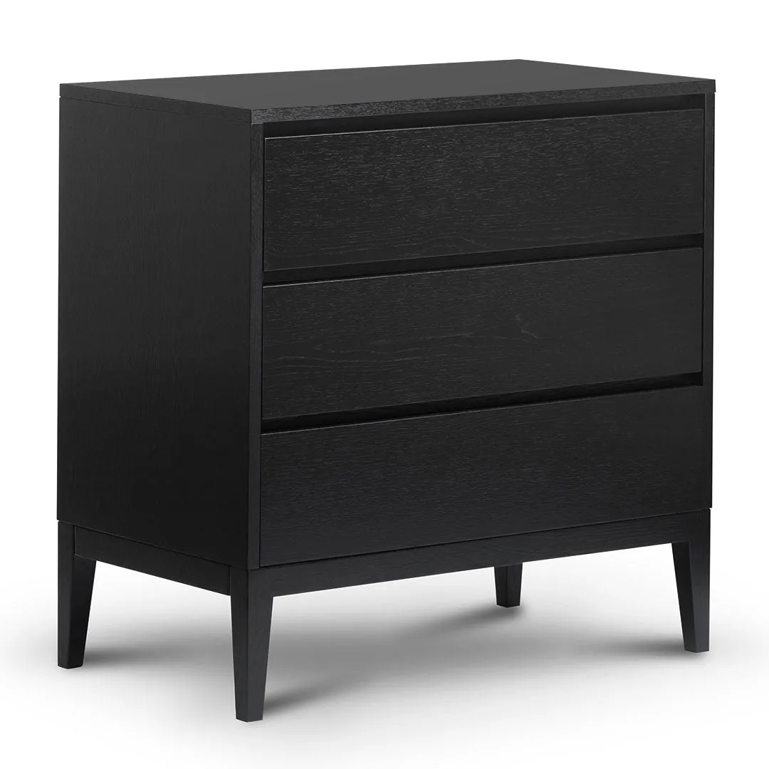 Socorro 3 Drawers Dresser Unit - Black Oak
