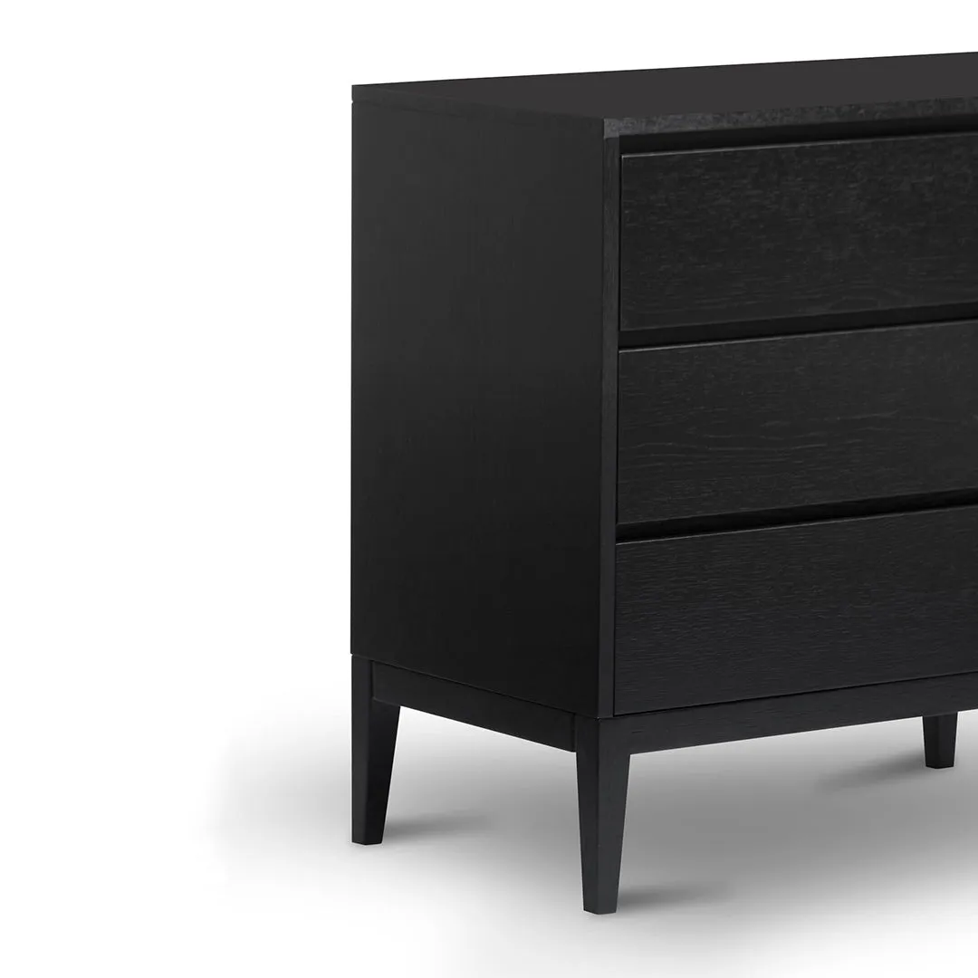 Socorro 3 Drawers Dresser Unit - Black Oak