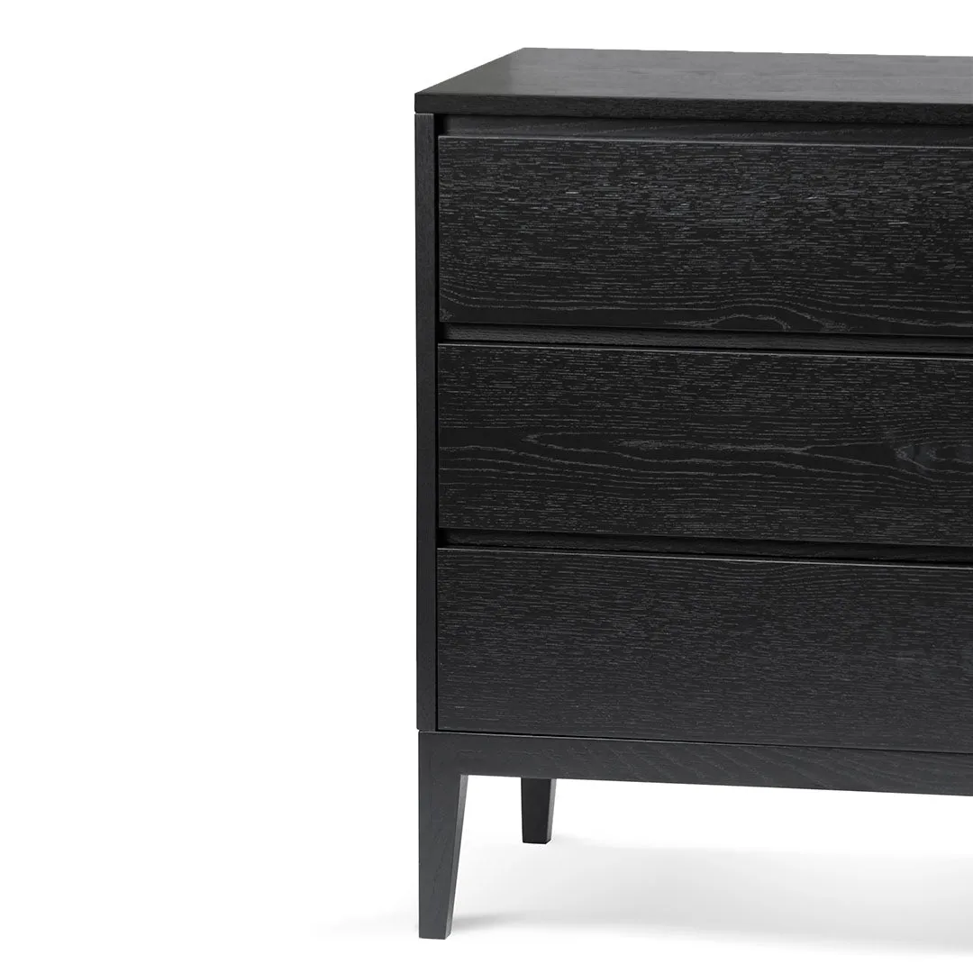 Socorro 3 Drawers Dresser Unit - Black Oak