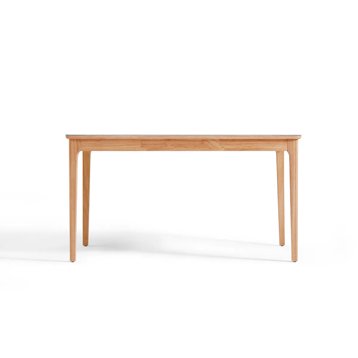 Solid Wood and Slate Dining Table