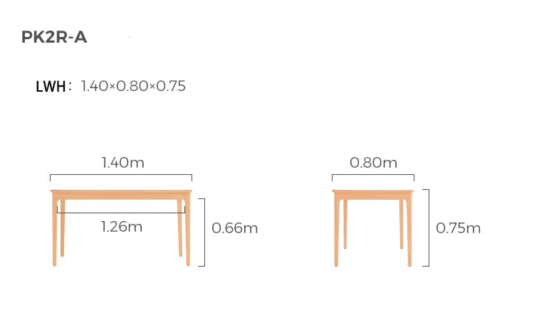 Solid Wood and Slate Dining Table