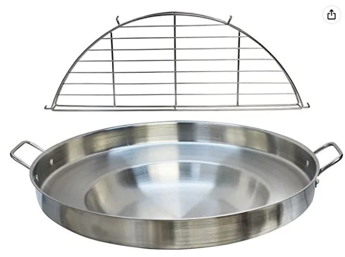 Stainless Steel Grill wire warming drip rack for Charcoal, Griddles & Grills/Rejilla de acero inoxidable para escurrir y calentar en parrillas de carbón, planchas comales y cazos