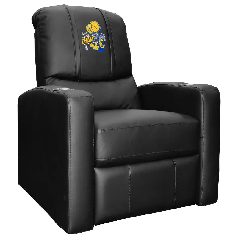 Stealth Recliner with Golden State Warriors 2018 Champions Logo Panel