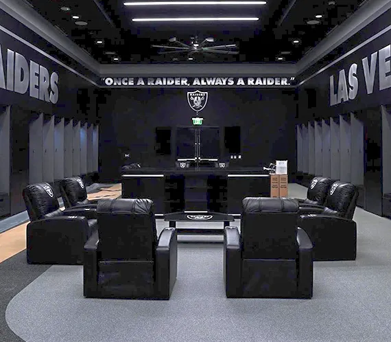 Stealth Recliner with  Las Vegas Raiders Primary Logo