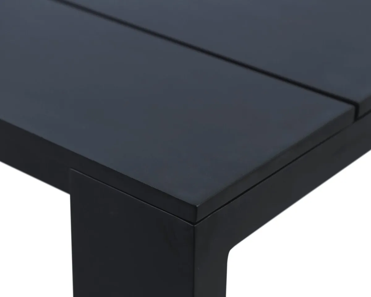 Sunpan Lucerne Dining Table - Sterling Black - 70"