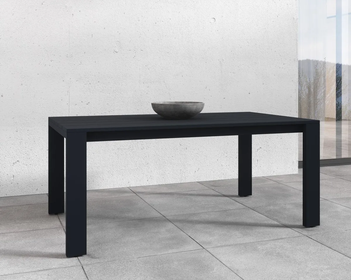 Sunpan Lucerne Dining Table - Sterling Black - 70"