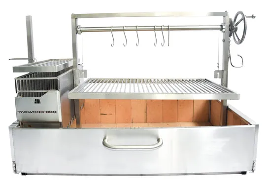 Tagwood BBQ XL Built-In Argentine Santa Maria Wood Fire & Charcoal Grill - BBQ25SS