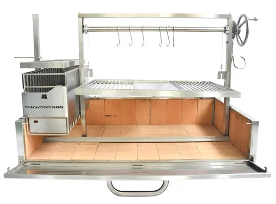 Tagwood BBQ XL Built-In Argentine Santa Maria Wood Fire & Charcoal Grill - BBQ25SS