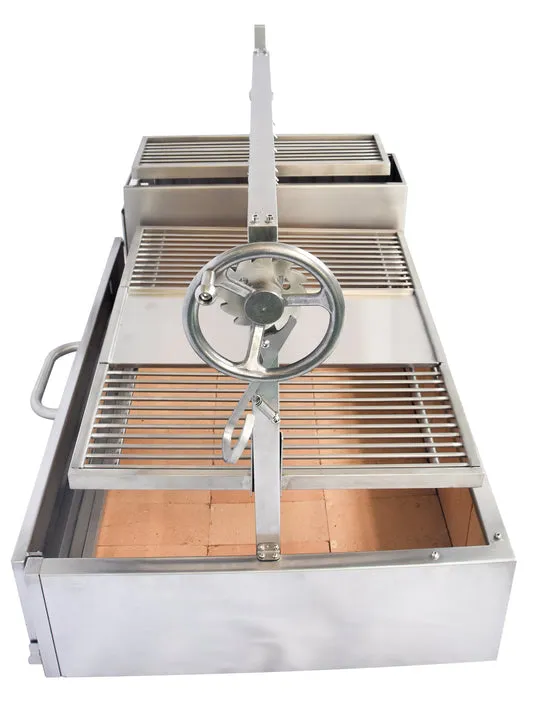 Tagwood BBQ XL Built-In Argentine Santa Maria Wood Fire & Charcoal Grill - BBQ25SS