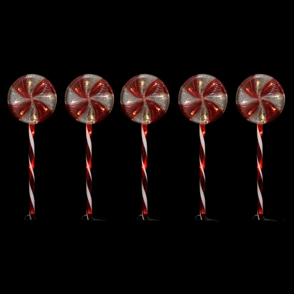 Timer Led Lollipop Path Lights | Pack of 5