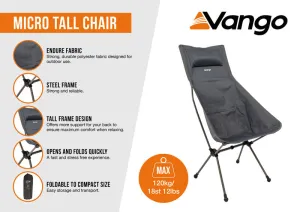 Vango Micro Steel Tall Chair India Ink