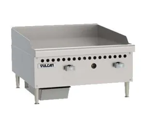 Vulcan VCRG24-M Gas 24" Countertop Griddle with Manual Controls - 50,000 BTU | Denson CFE